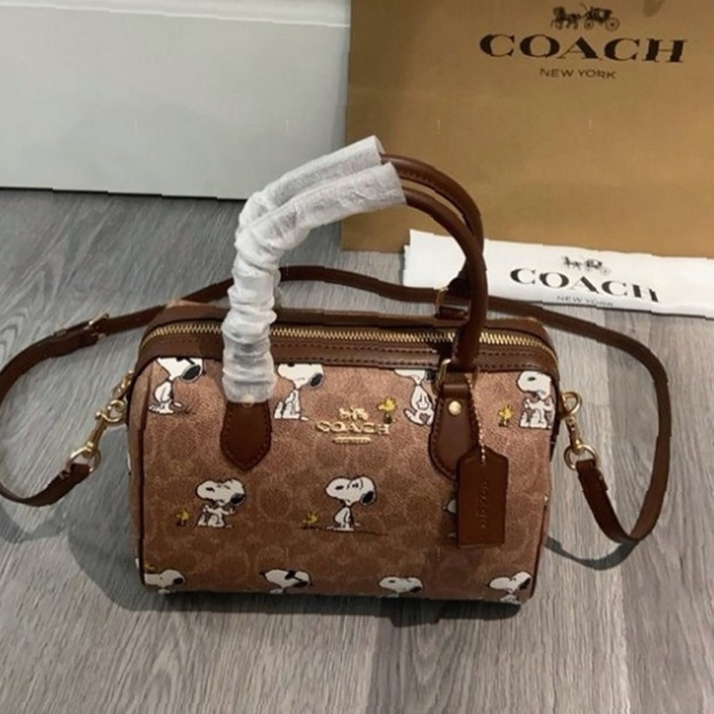 Coach X Peanuts Signature Crossbody Satchel - Picture 1 of 1